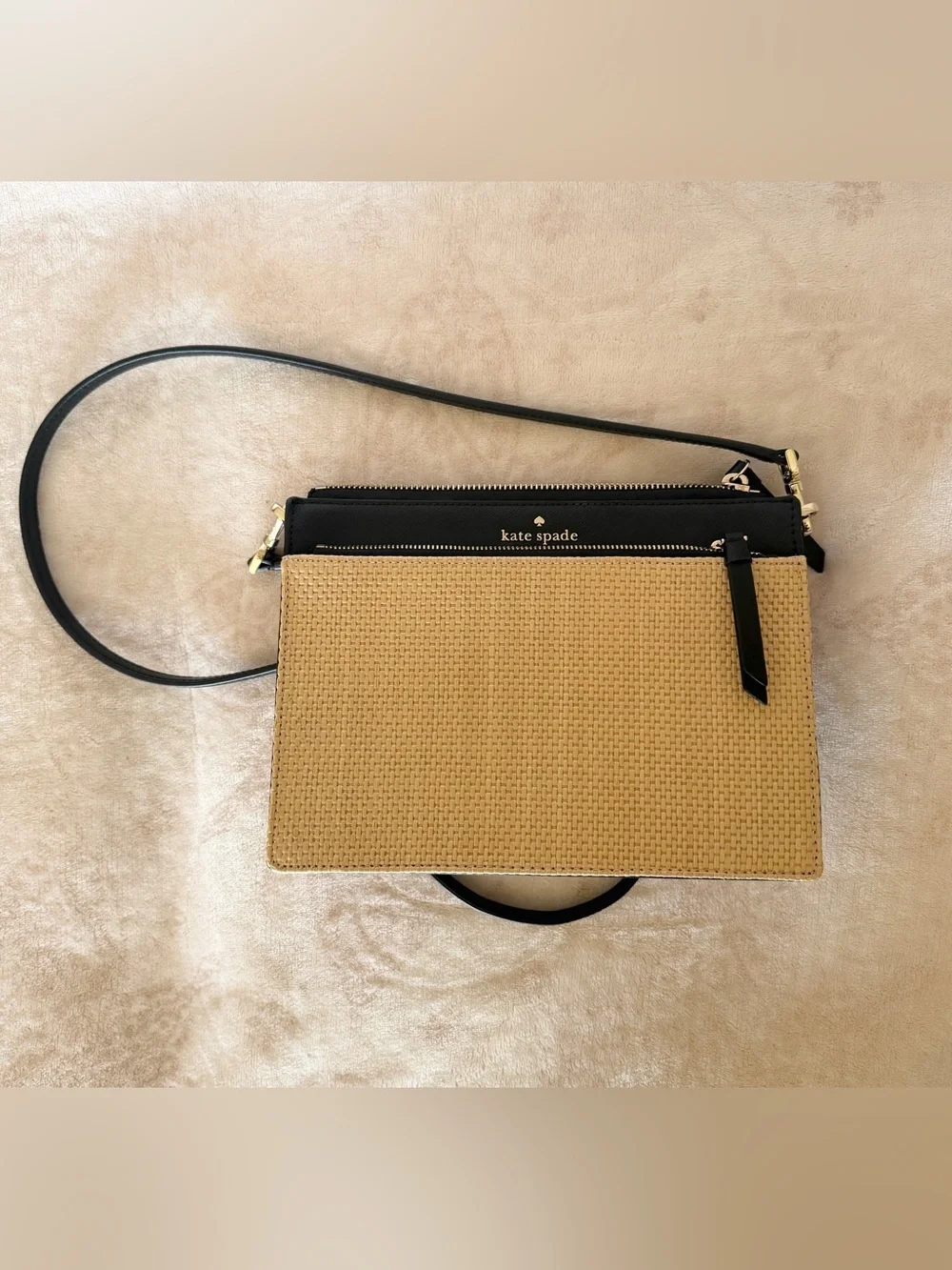 NWOT: Kate Spade New York Cameron Street Straw Clarise crossbody bag